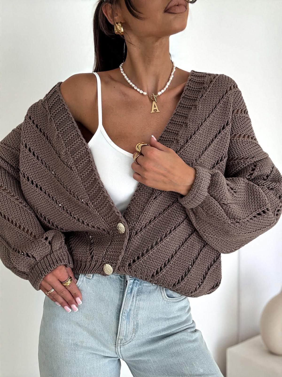 Sweter Antuza Oversize czekolada - obrazek 2